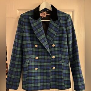 Juicy Couture plaid riding jacket